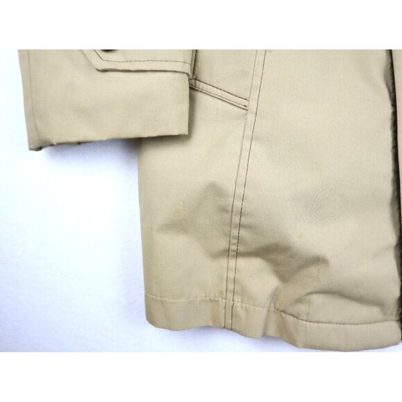 VINTAGE 60s 70s MEN'S BEIGE WINTER COAT - WEATHERCASTER - SIZE 40 - Picture 3 of 9